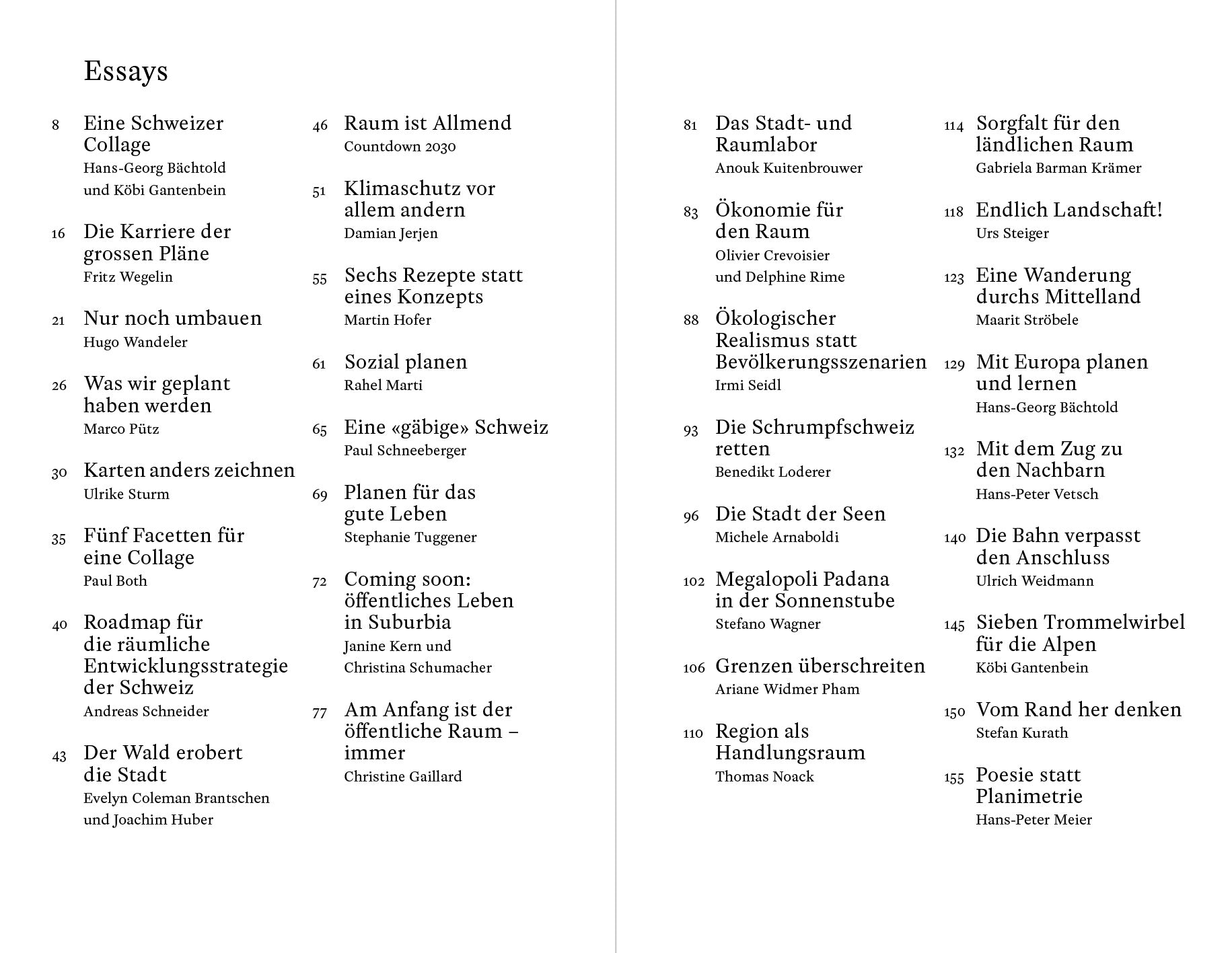 Agenda Raum Schweiz