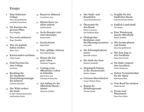 Agenda Raum Schweiz
