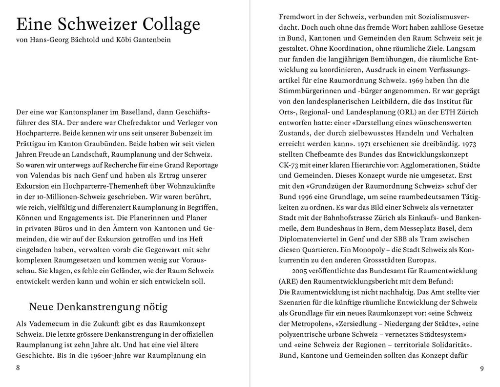 Agenda Raum Schweiz