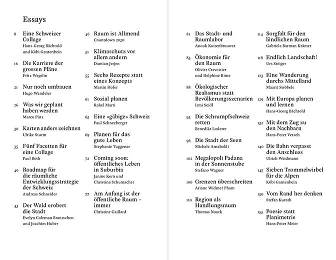 Agenda Raum Schweiz