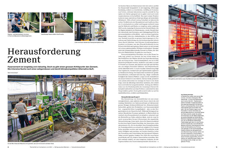 Befragung eines Materials