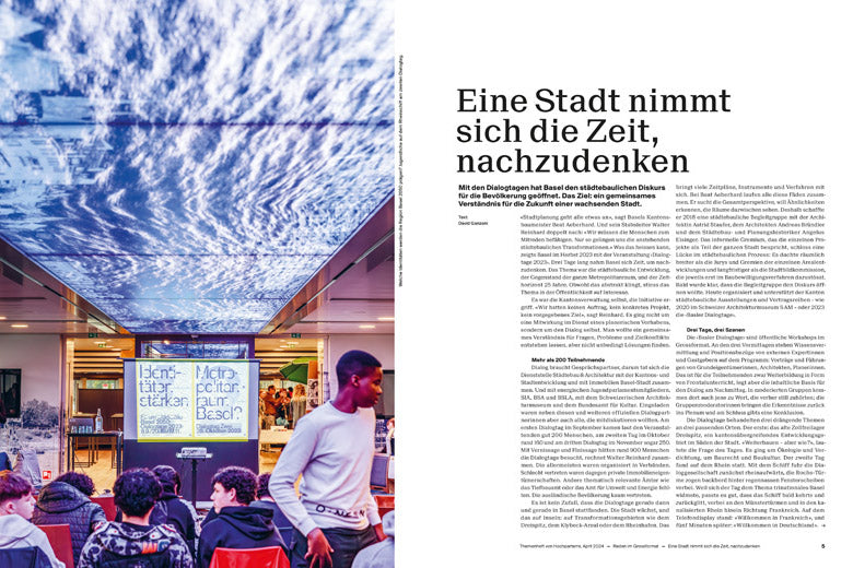 Reden im Grossformat