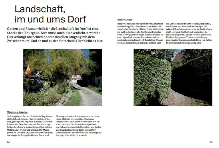 Platz, Strasse, Raum Thurgau