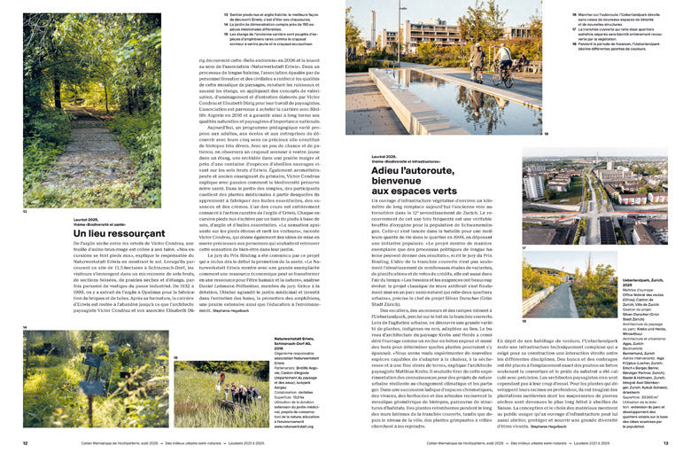 Des milieux urbains semi-naturels