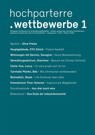 hochparterre.wettbewerbe 1/2016