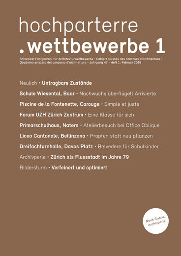 hochparterre.wettbewerbe 1/2019