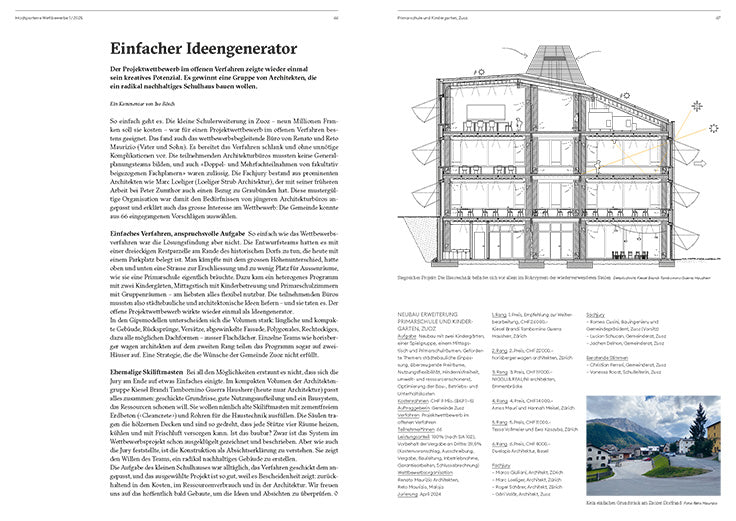 Hochparterre Wettbewerbe 1/2025