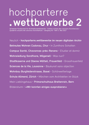 hochparterre.wettbewerbe 2/2017