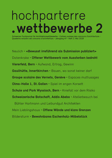 hochparterre.wettbewerbe 2/2019