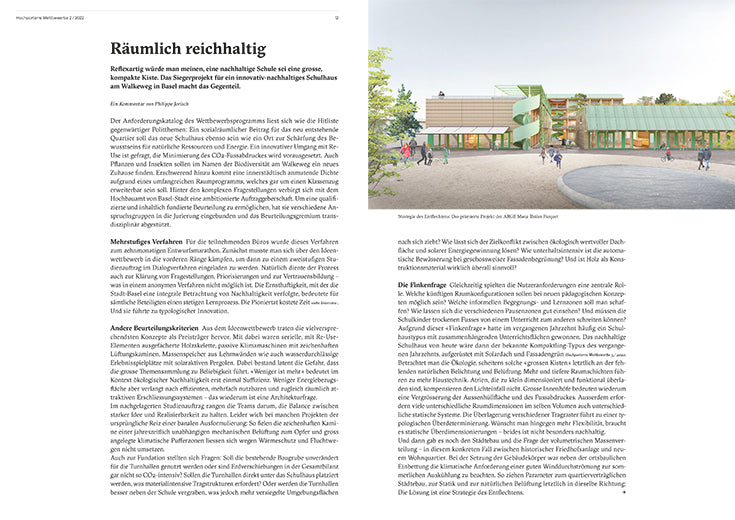 Hochparterre Wettbewerbe 2/2022
