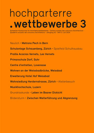 hochparterre.wettbewerbe 3/2014