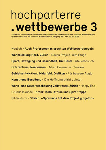 hochparterre.wettbewerbe 3/2015