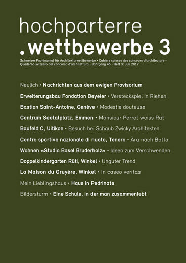 hochparterre.wettbewerbe 3/2017