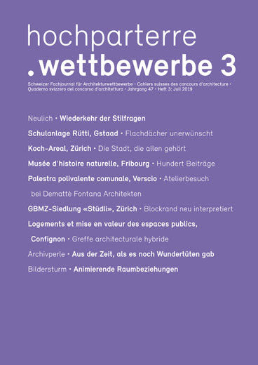 hochparterre.wettbewerbe 3/2019