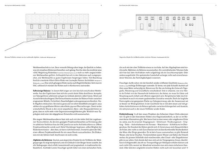 Hochparterre Wettbewerbe 3/2023