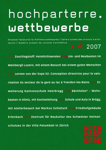 hochparterre.wettbewerbe 4/2007