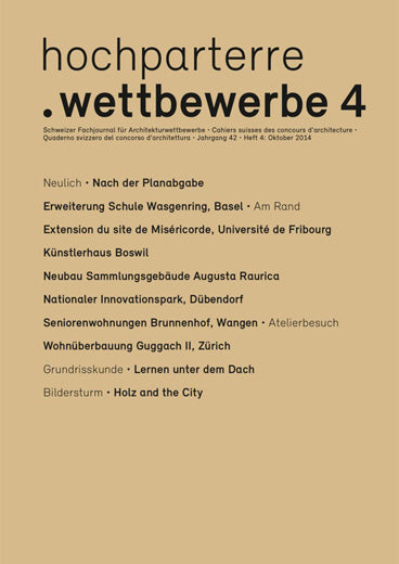 hochparterre.wettbewerbe 4/2014