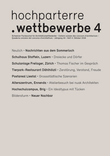 hochparterre.wettbewerbe 4/2016