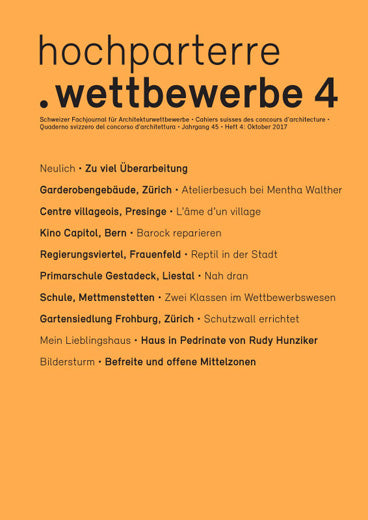 hochparterre.wettbewerbe 4/2017