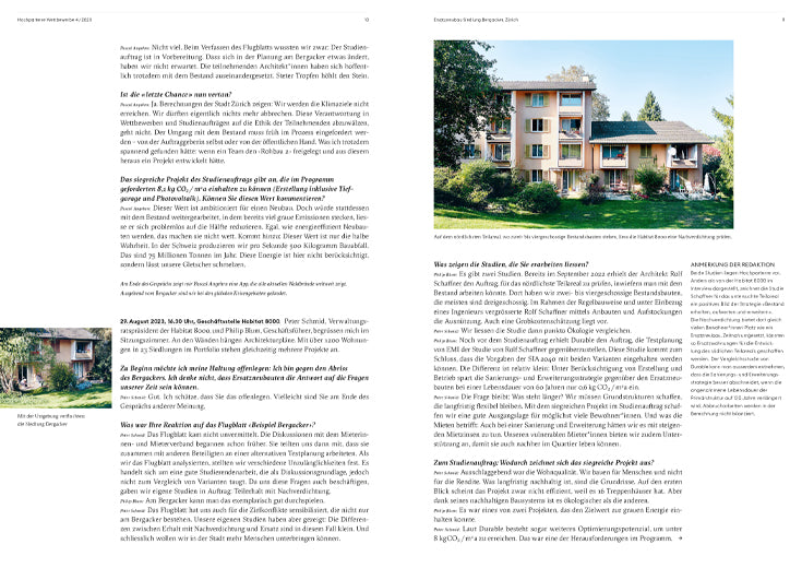 Hochparterre Wettbewerbe 4/2023