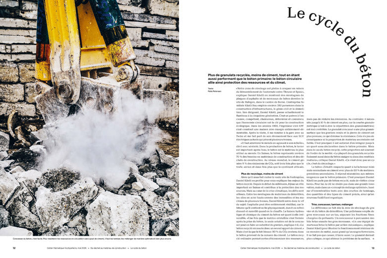 Du déchet au matériau de construction